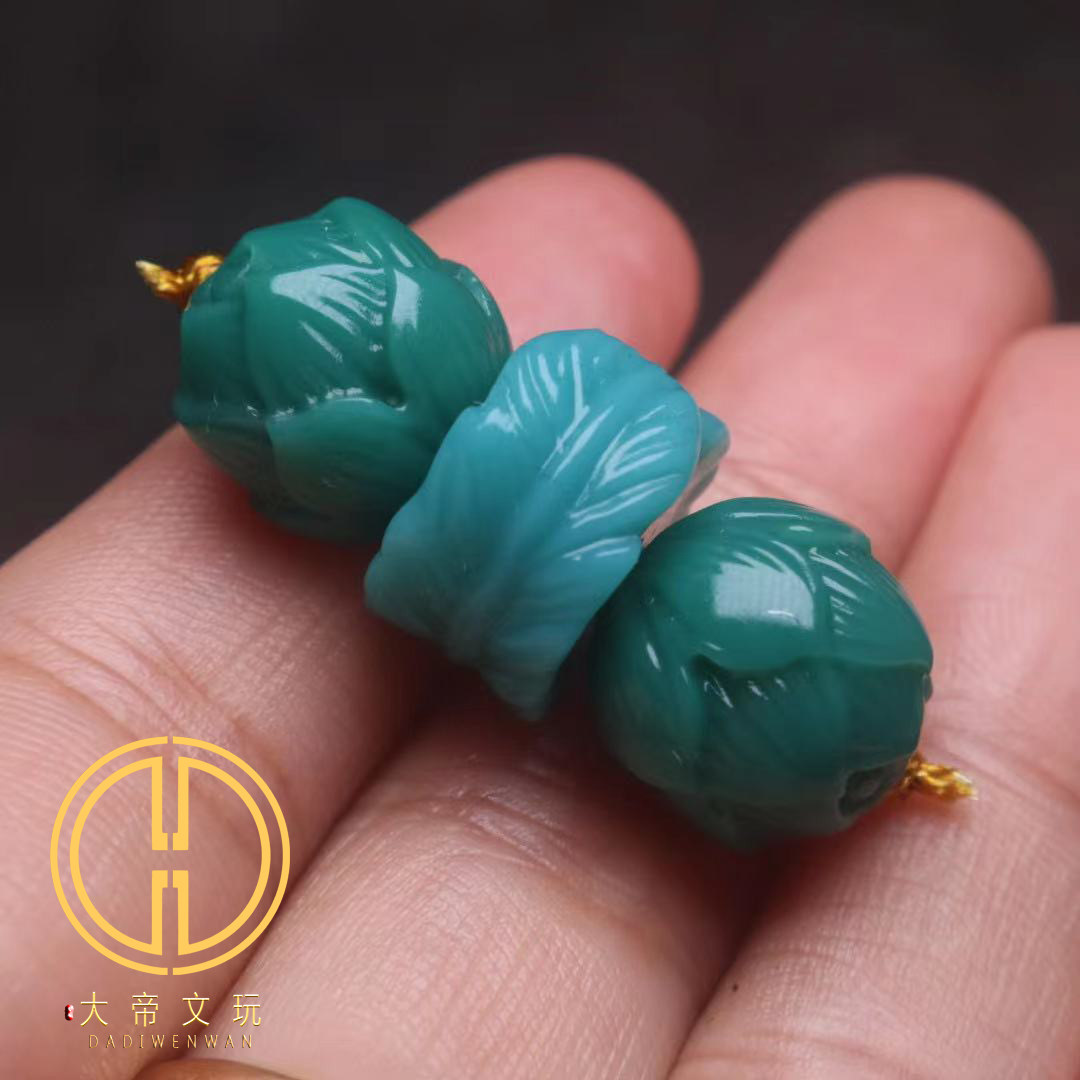 diy琉璃羽毛手串配饰腰珠