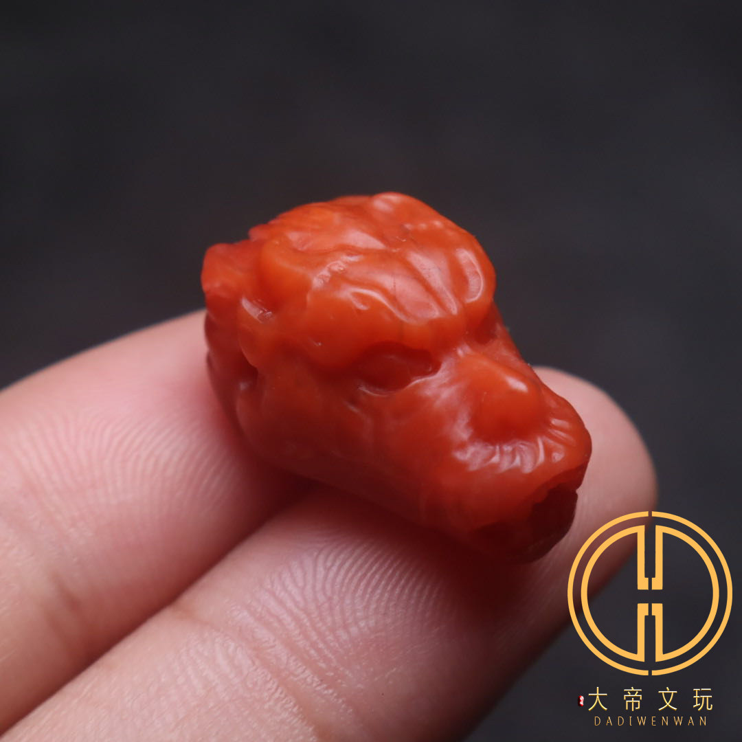 天然川料南红玛瑙精品龙头三通佛头108手串长串金刚星月菩提配饰