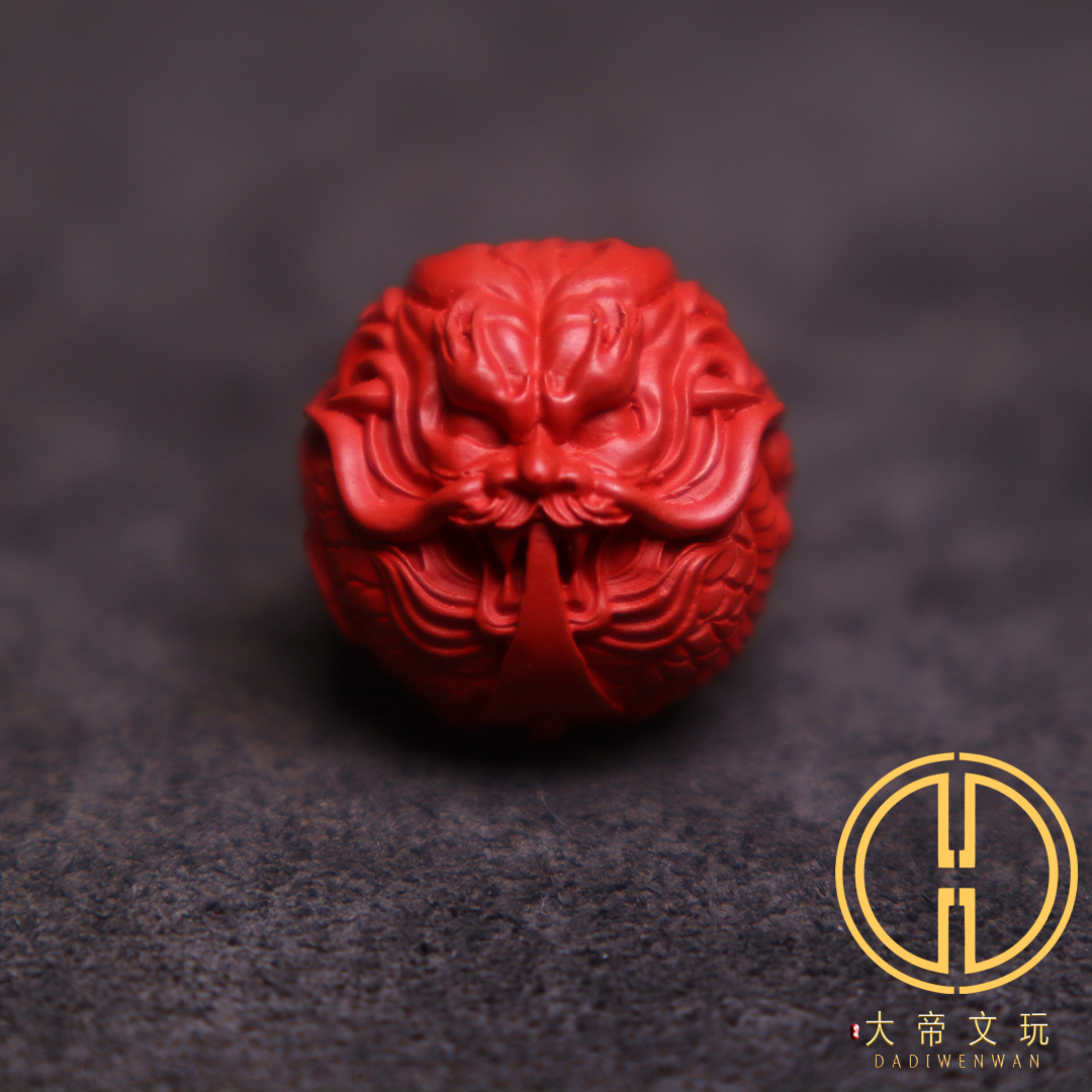 保真朱砂龙珠腰珠隔珠diy配饰