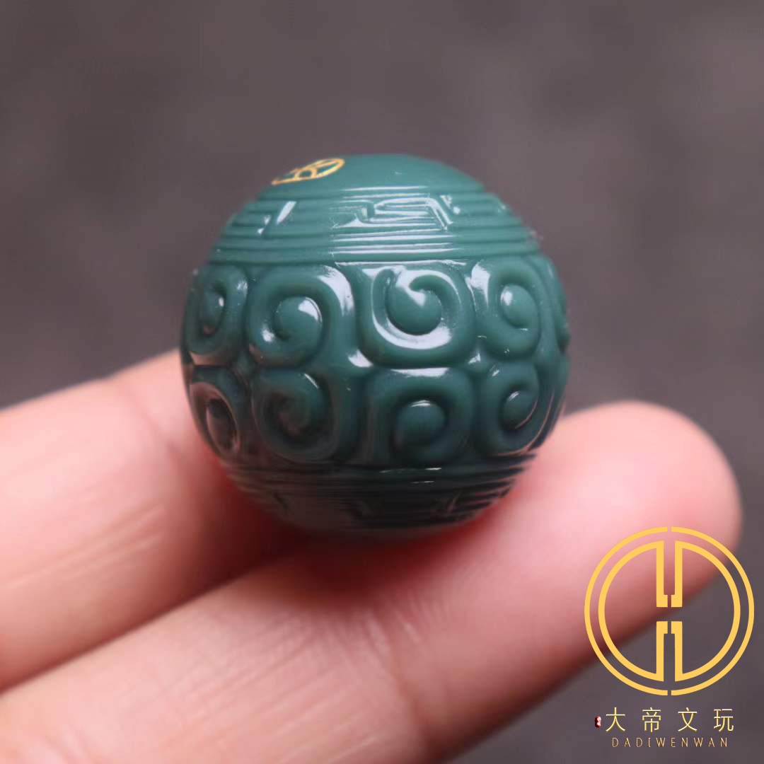 天然阿拉善玛瑙苏工玉化料回纹顶腰珠隔珠108佛珠手串长串diy配饰