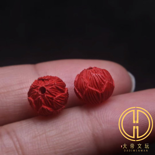 朱砂莲花配珠diy配饰背云配饰