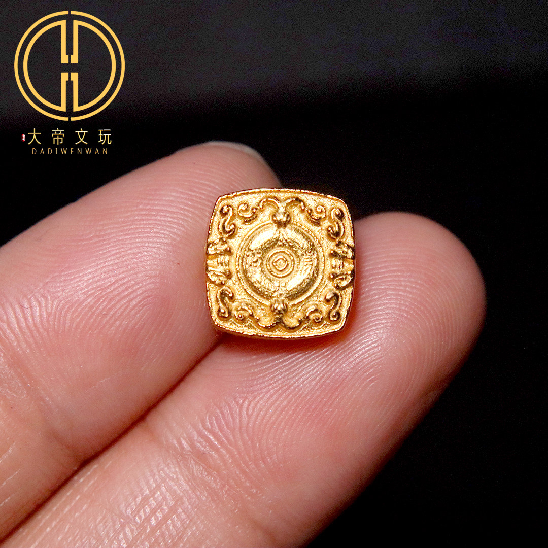 纯银925银镀金蛇转运背云隔珠菩提手串手工串珠编绳diy文玩配饰件