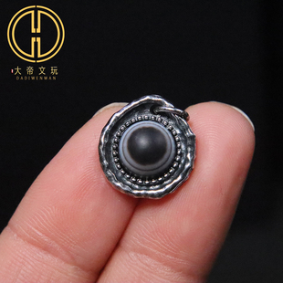 天珠玛瑙古法金金刚杵卡子侧挂隔珠藏式料器金刚星月菩提长串配饰