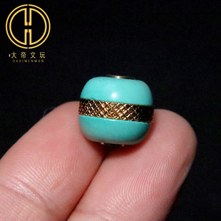 优化绿松蒙松汉堡珠桶珠隔珠散珠菩提手串长串编绳diy文玩配饰