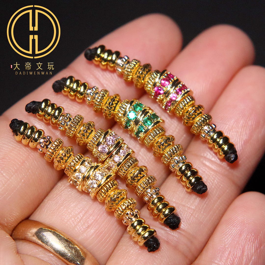 古法金套装隔珠散珠万向轴菩提手串手链编绳diy文玩配饰配件