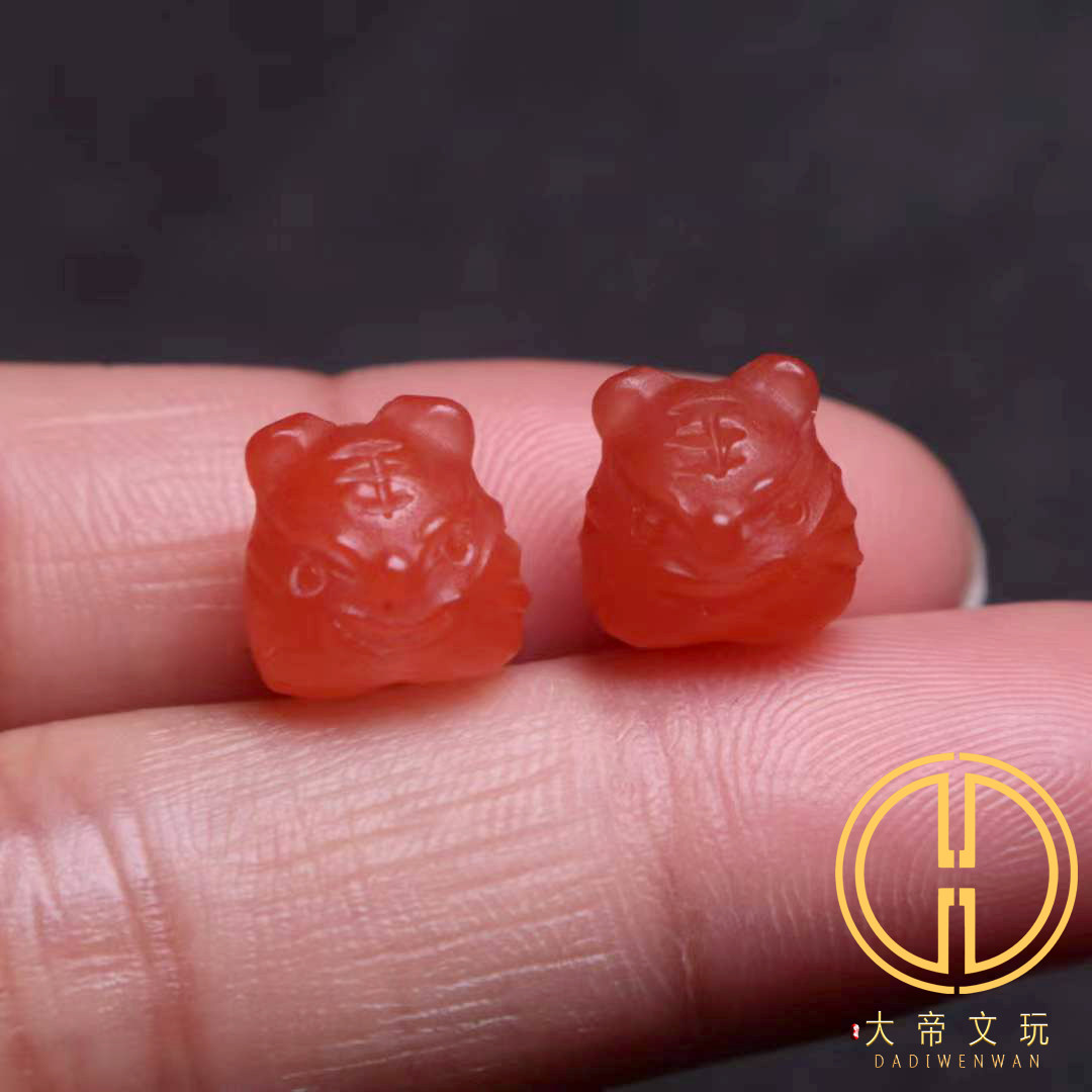 天然南红玛瑙老虎腰珠绳束背云弟子珠菩提手长串diy文玩配饰配件