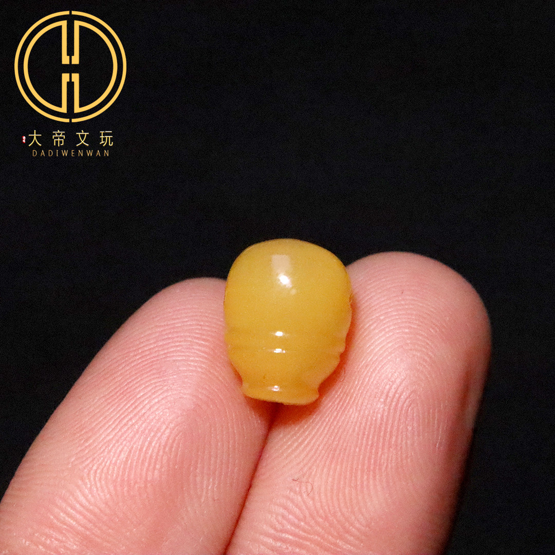 天然原矿蜜蜡蜜罐三通佛头金刚星月菩提手串手链diy文玩配饰配件