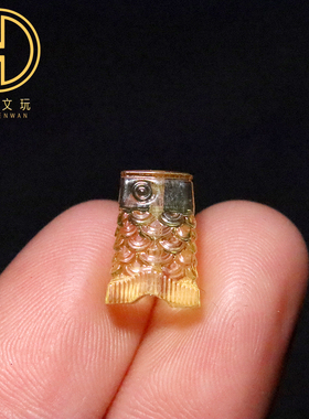 天然原矿蜜蜡琥珀锦鲤鱼背云隔珠菩提手串串珠编绳diy文玩配件
