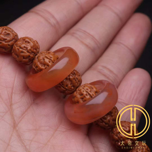 天然南红环戒金刚星月菩提配饰