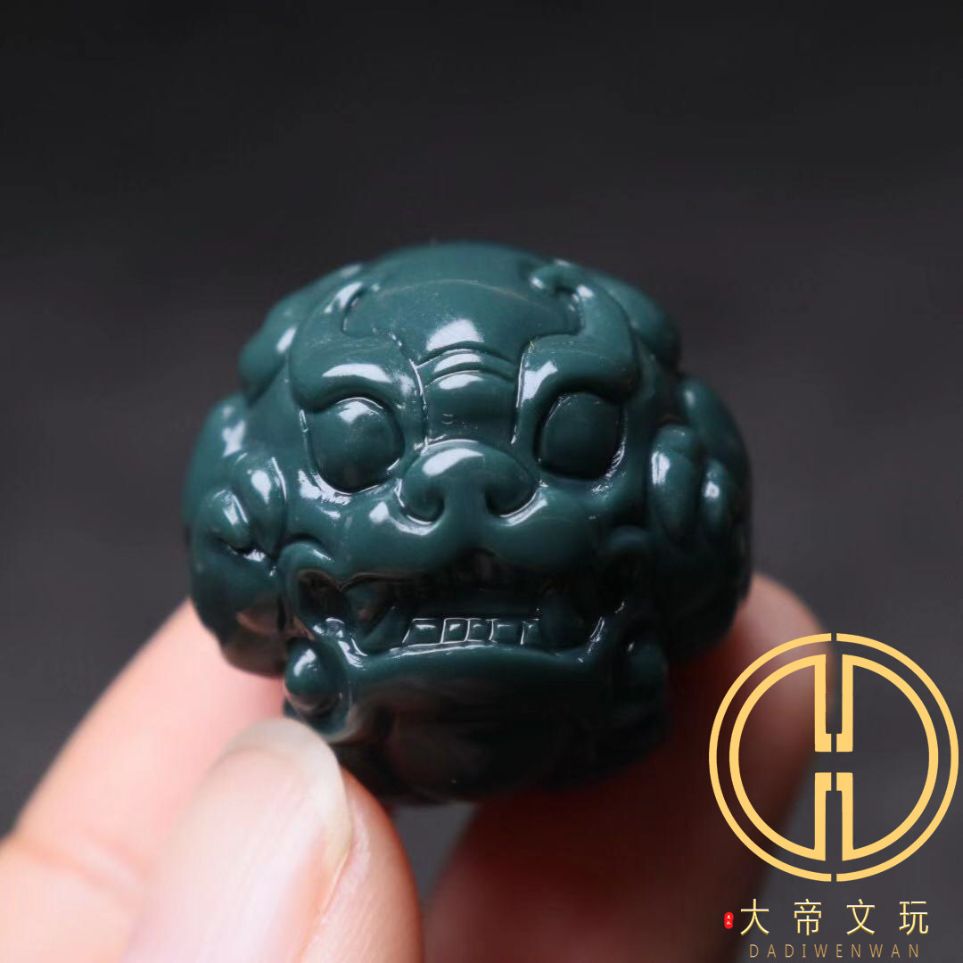 阿拉善玛瑙精雕貔貅珠兽珠顶腰珠大金刚桃核串锁骨链佛珠手串配饰