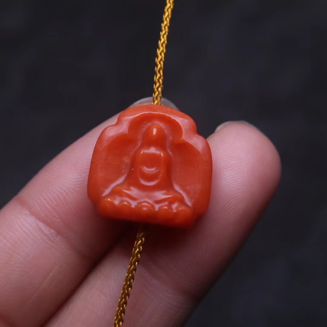 天然原矿南红玛瑙无相佛背云侧挂金刚星月菩提手长串diy文玩配饰