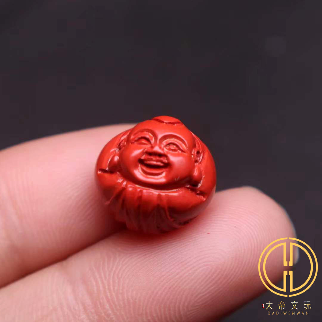 保真朱砂红砂招财童子顶腰珠隔珠金刚星月菩提手长串diy文玩配饰