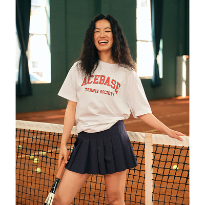 AceBase美式复古字母印花短袖T恤