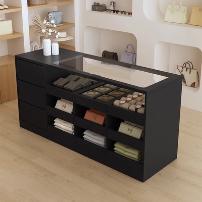 服装店中岛流水台收银台