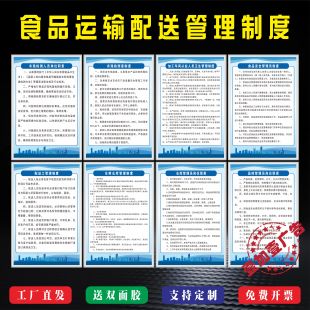 食品配送公司各项管理制度农残检测冷藏运输车辆品控从业人员职责