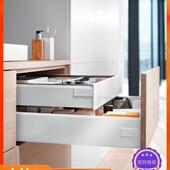 进口百隆抽中抽屉blum阻尼骑马抽百变星托底抽缓冲玻璃抽内抽低帮