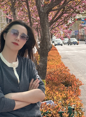 无框多边形女士防紫外线太阳镜