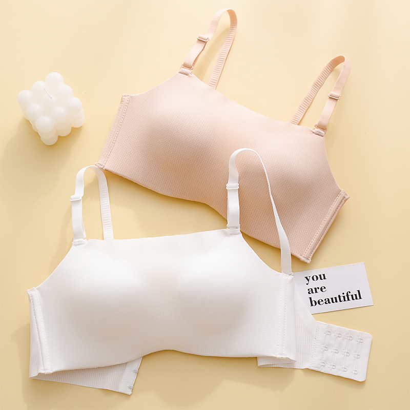 抹胸防走光内衣女小胸聚拢大胸显小无钢圈夏季薄款裹胸文胸罩bra