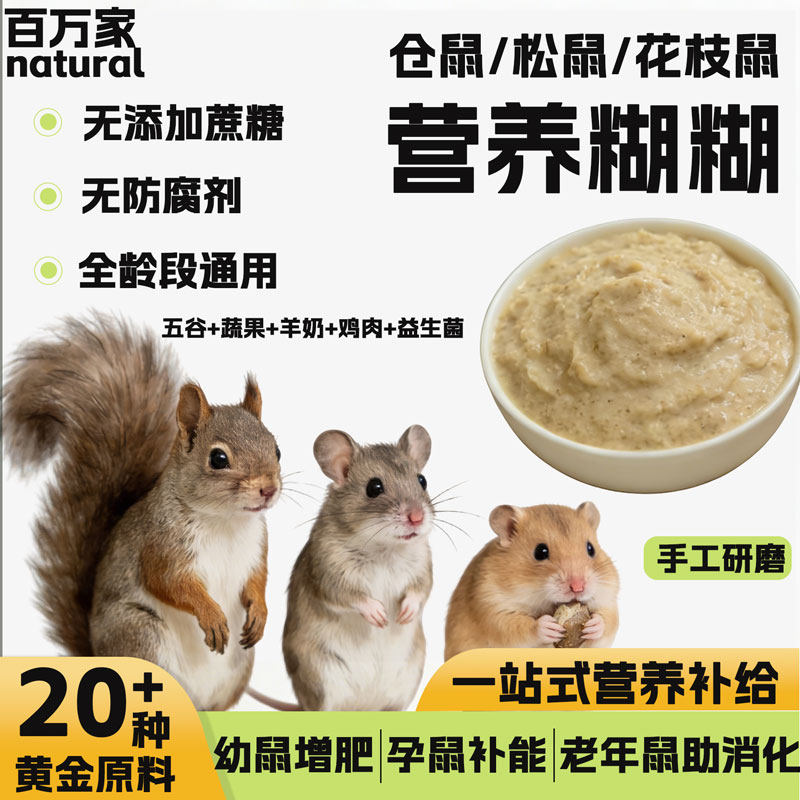 松鼠仓鼠蜜袋鼯花枝鼠幼崽专用粮图片