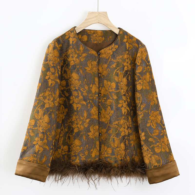 中年妈妈时尚洋气下摆可脱卸外套