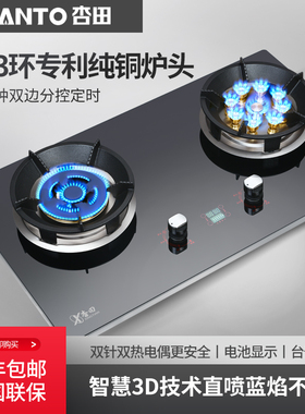 杏田 159B包上门安装高档猛火大面板燃气灶杏田定时天然气液化气