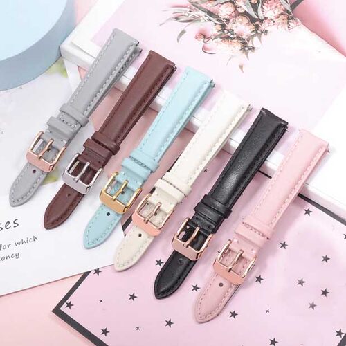 卡西欧原装真皮手表带LTP-1391/1094/1095/LTH-1060女粉色皮表链 - 封面