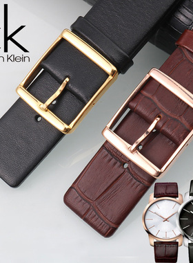 CK原装真皮表带K2G211/K2G216/K76211男女薄款牛皮表链20 16 22mm