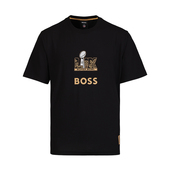 Boss男士 上衣欧美时尚 2025新款 Hugo 夏季 高端半袖 印花纯棉短袖 T恤