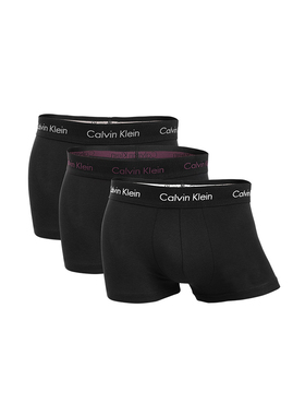 Calvin Klein/凯文克莱舒适透气好穿男士平角内裤3件装