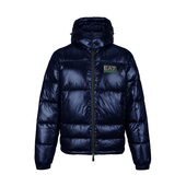 高端棉服冬季 Armani阿玛尼EA7男士 2025新款 加厚保暖棉衣连帽外套