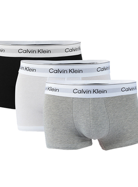[保税仓]Calvin Klein男士中腰平角内裤四角CK纯棉舒适透气短裤头