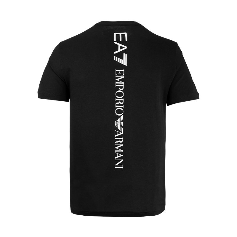 Armani阿玛尼EA7男装夏季纯棉上衣2026新款时尚印花全棉短袖T恤男