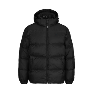 TOMMY汤米2026新款冬季保暖夹克外套休闲连帽白鸭绒加厚羽绒服男