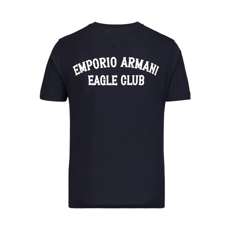 Armani阿玛尼2026夏季新款国际名牌EA时尚印花圆领纯棉短袖T恤男