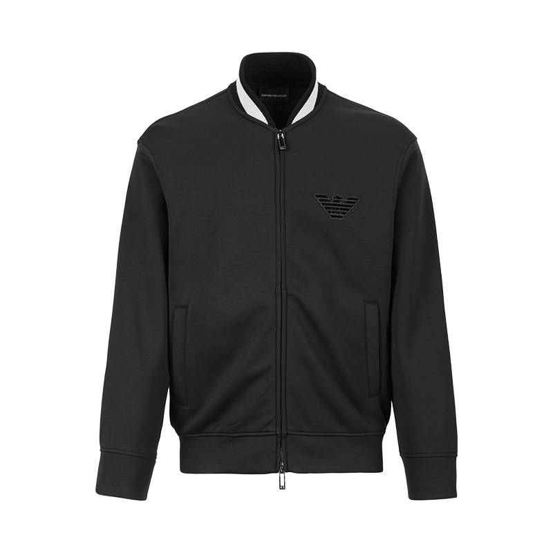 Armani阿玛尼男装夹克衫2025新款冬季休闲棒球服含羊毛保暖外套男