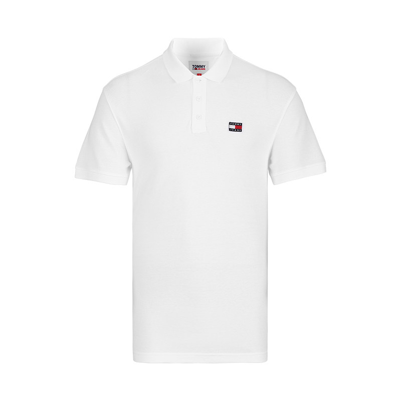 TOMMY汤米男士夏季纯色全棉T恤经典商务休闲气质纯棉短袖POLO衫男