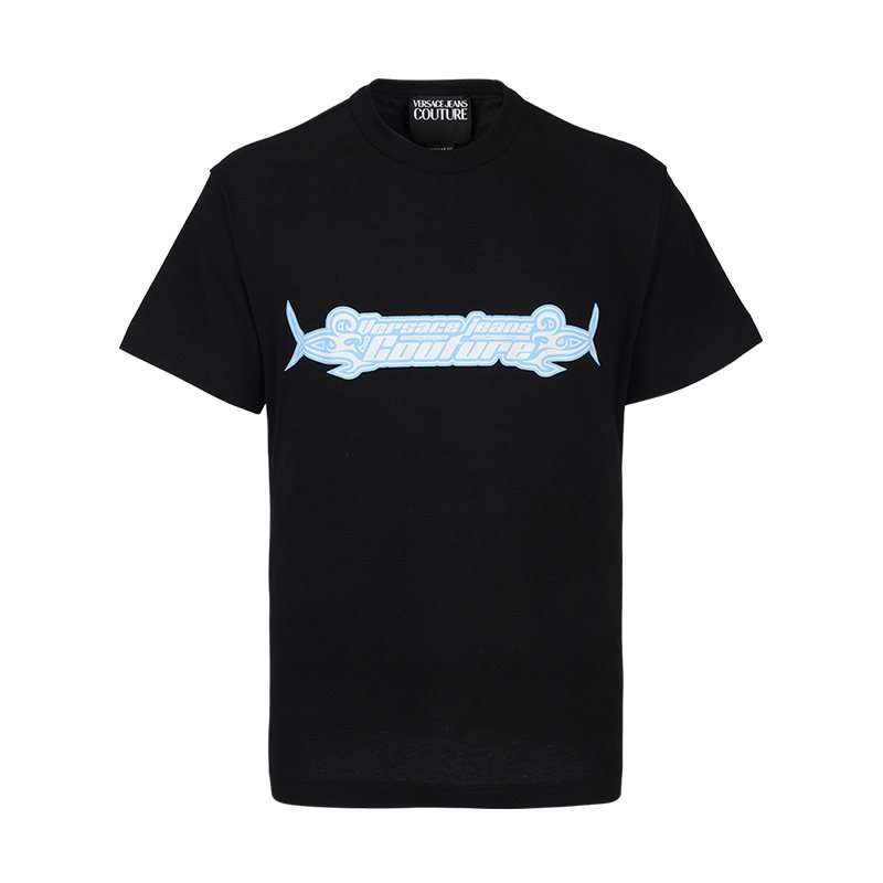 Versace/范思哲男士2025夏季新款时尚印花纯棉圆领休闲短袖T恤潮