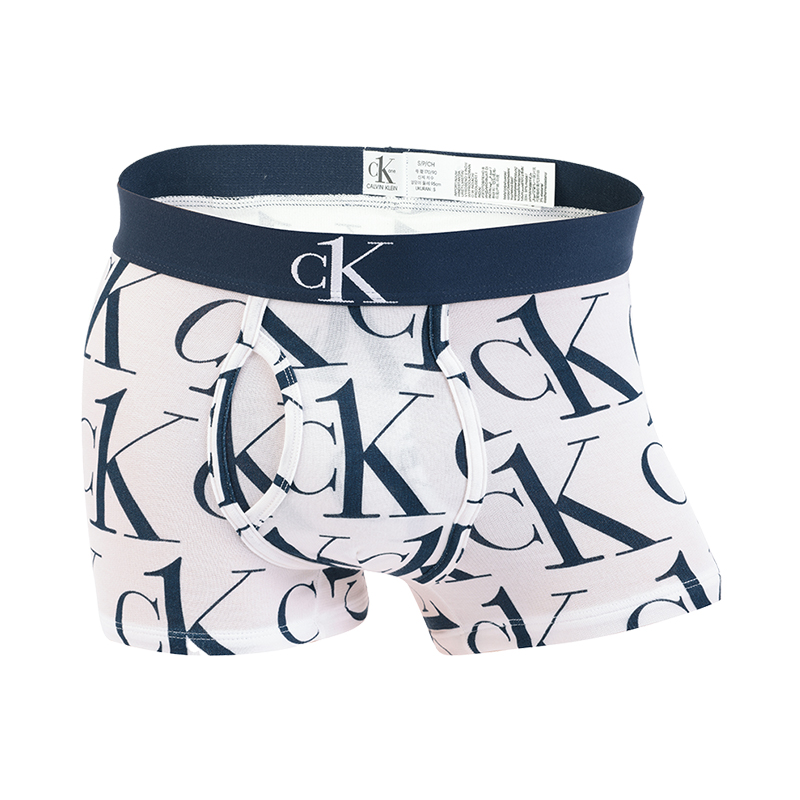 Calvin Klein/凯文克莱男士休闲印花平角内裤时尚新款单条装内裤
