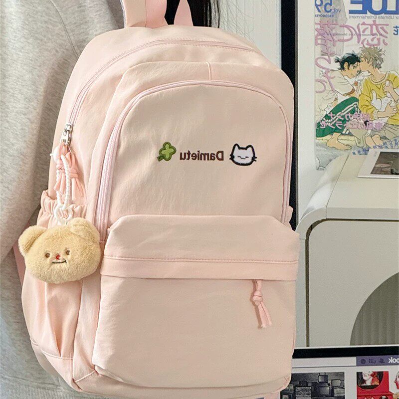书包女初中生新款高颜值ins原宿风日系少女双肩高中生轻便双肩包