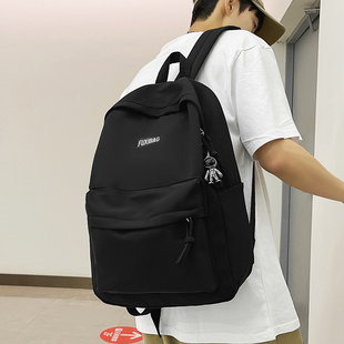 书包男初中生时尚 潮流青少年结实短途旅行双肩包帅气高中生背包女