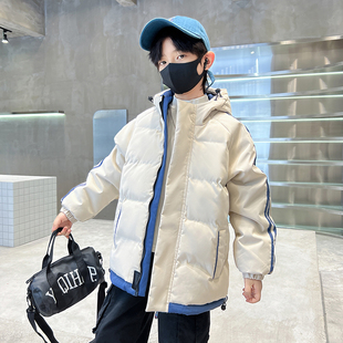 巴拉线男童冬装羽绒棉服外套2025新款中大儿童男孩冬季派克服棉衣