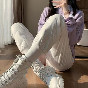 白鸭绒羽绒裤女冬季外穿2024新款东北加厚零下40度极寒哈尔滨棉裤
