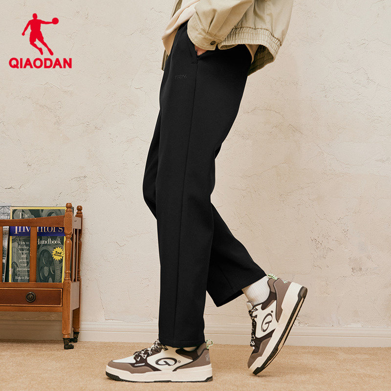 梭织直筒加绒长裤男生户外