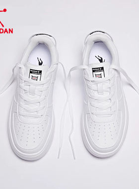乔丹运动鞋男2025冬季新款空军男韩版潮白色休闲鞋滑板鞋男鞋厚底