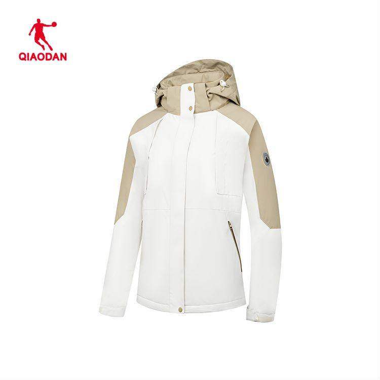 乔丹摇粒绒风衣女生2025冬季新款商场同款保暖加绒防风户外防泼水