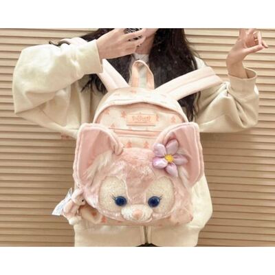 玲娜贝儿双肩包迪士尼秋冬包毛绒可爱雪莉玫大脸包学生书包高颜值
