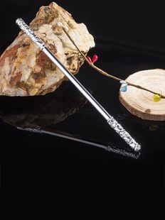 纯铜如意金箍棒摆件定海神针齐天大圣孙悟空茶宠可放鱼缸造景装饰