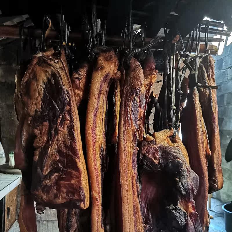 农家自制烟熏腊肉腊排骨