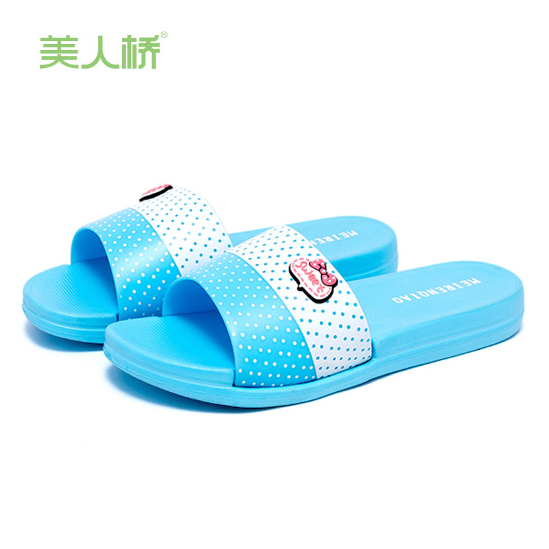 美人桥eva轻便浴室洗澡软底拖鞋