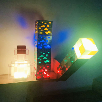官方我的世界周边火炬火把矿石灯夜灯泡沫钻石剑稿武器玩具礼物